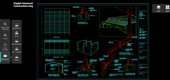 une des étapes de la conversion de DWG en PDF