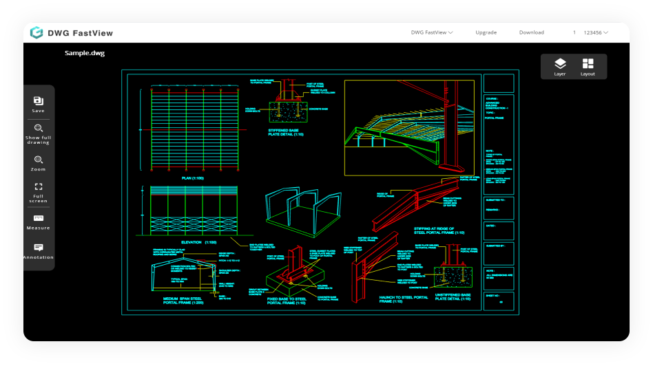 Free DWG DXF Viewer Online Autocad Viewer Editor DWG FastView
